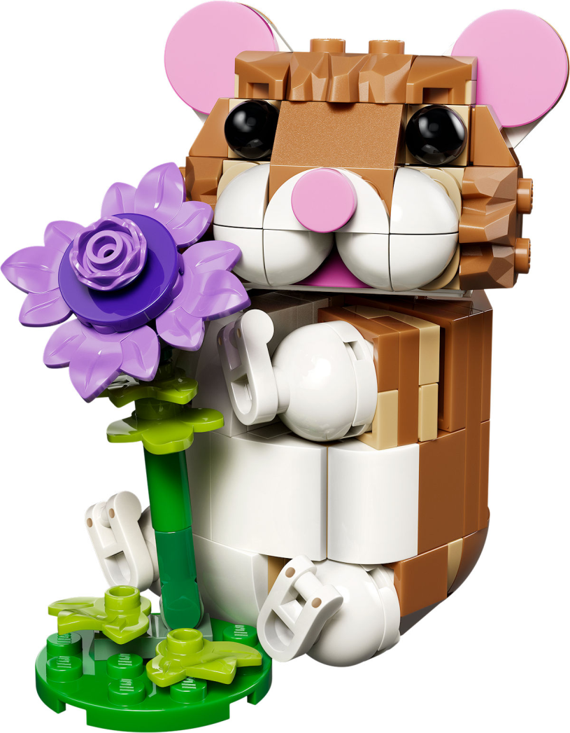 LEGO CREATOR Schattige hamster met bloem