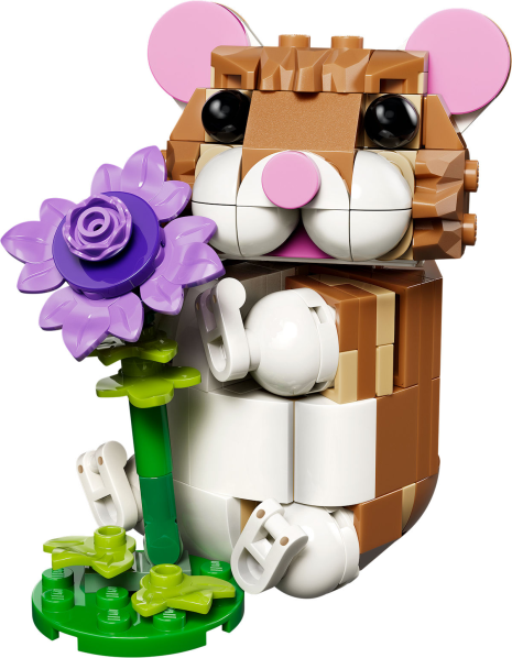 LEGO CREATOR Schattige hamster met bloem