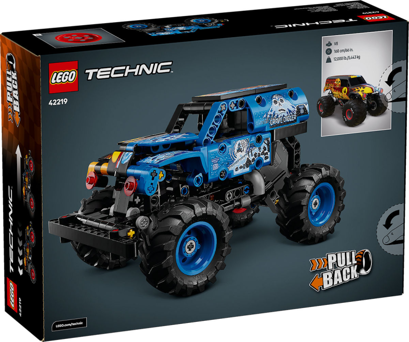 LEGO Technic Monster Jam Grave Digger vuur en ijs
