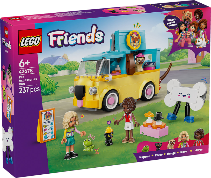 LEGO Friends Bestelwagen met dierenaccessoires