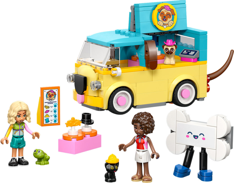 LEGO Friends Bestelwagen met dierenaccessoires