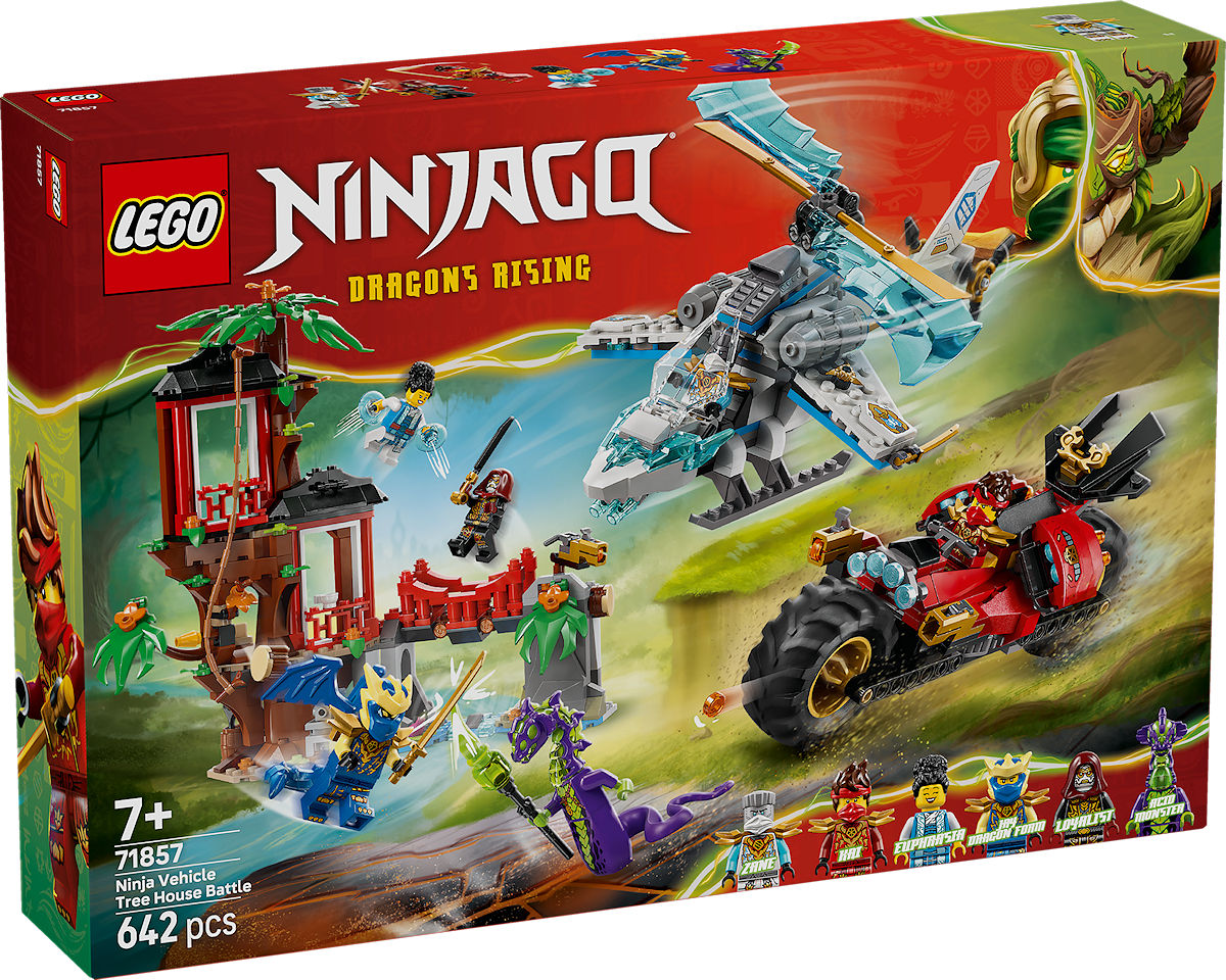 LEGO Ninjago Ninjavoertuigen bij de boomhut