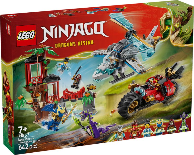 LEGO Ninjago Ninjavoertuigen bij de boomhut