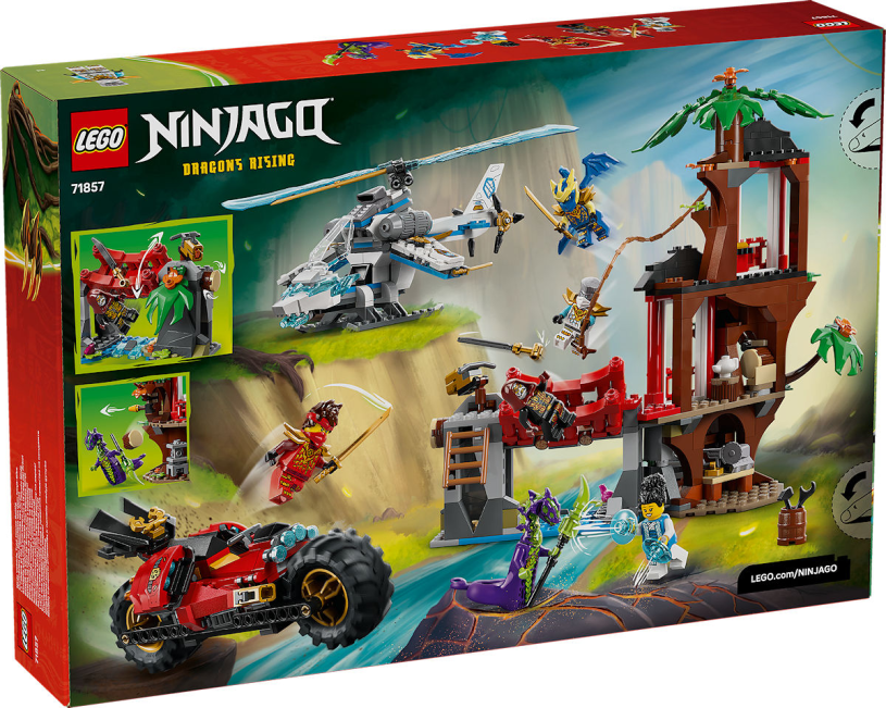 LEGO Ninjago Ninjavoertuigen bij de boomhut