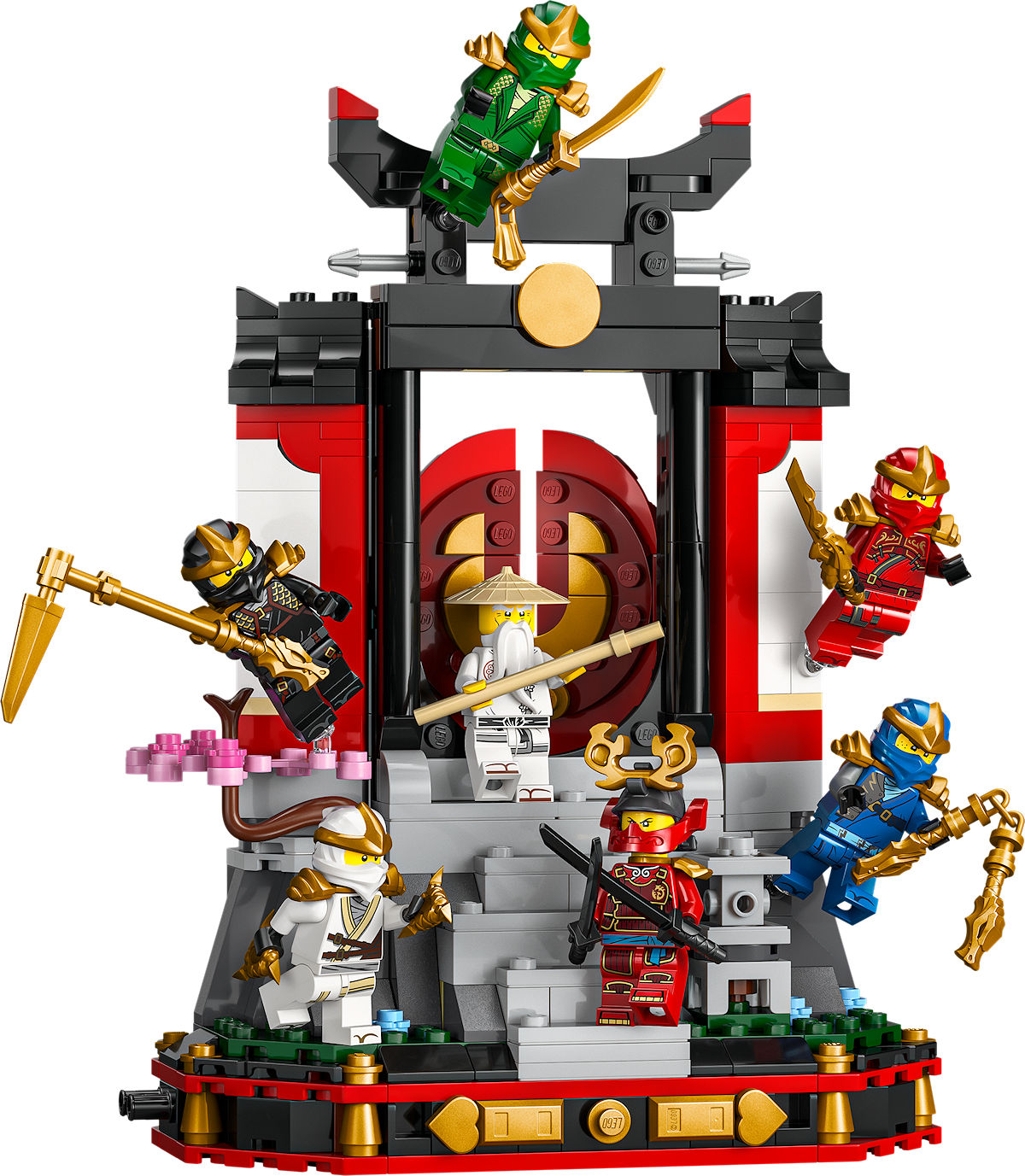 LEGO Ninjago 15-jarig jubileum: Display met ninja personages