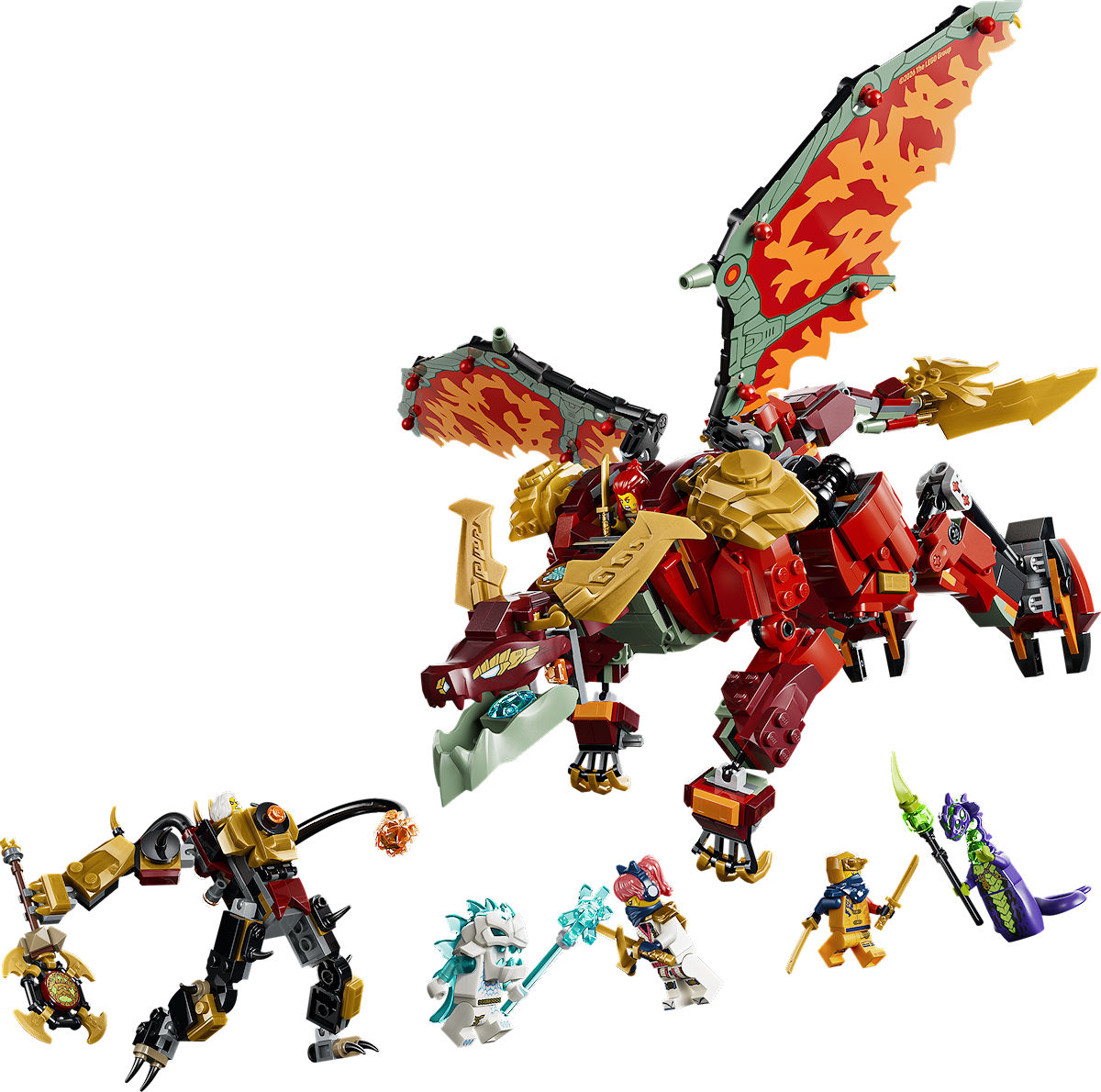 LEGO Ninjago Wyldfyre's transformerende drakenmecha