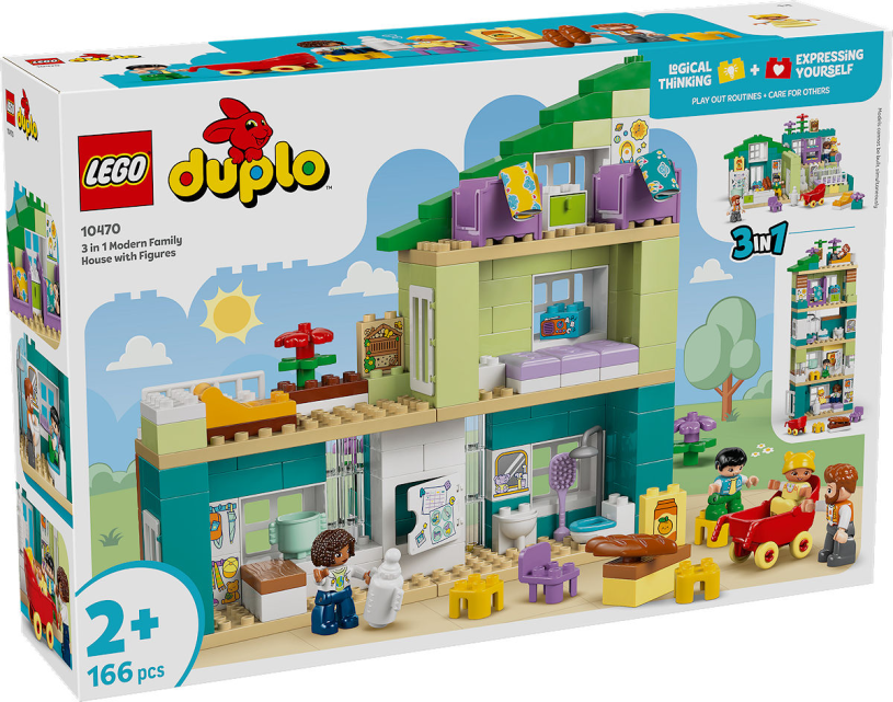 DUPLO Town 3-in-1 modern woonhuis met figuren