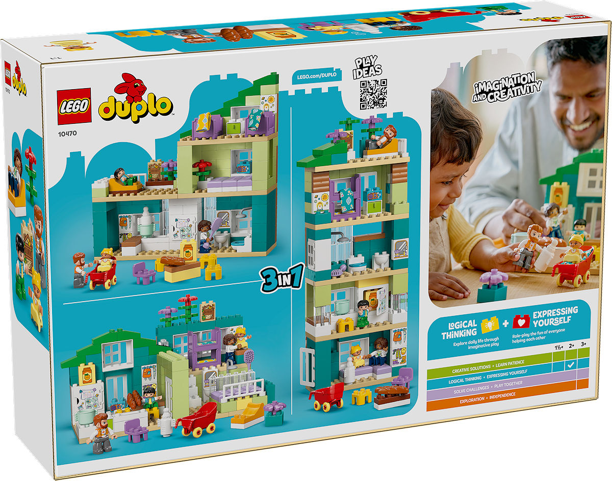DUPLO Town 3-in-1 modern woonhuis met figuren