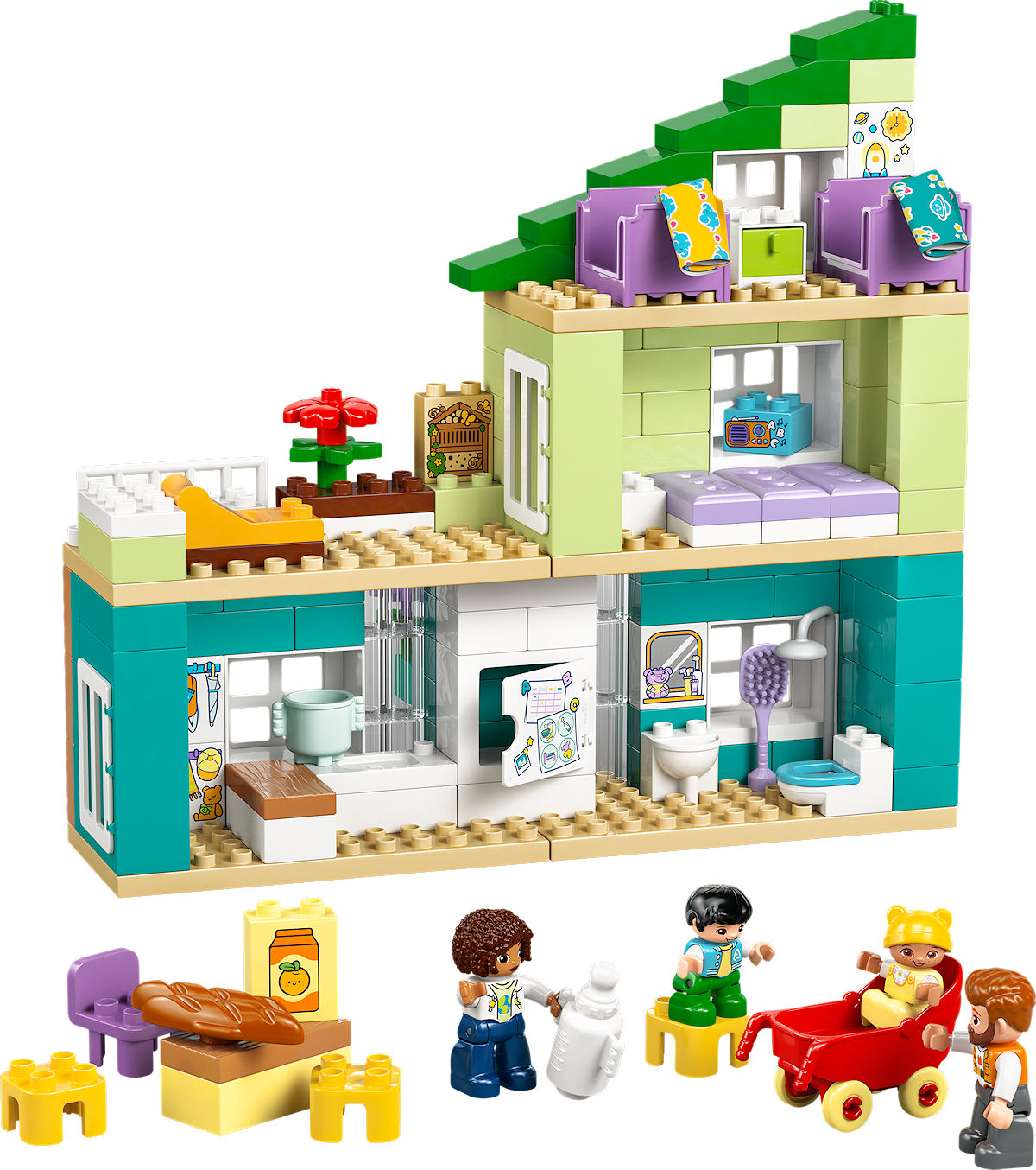 DUPLO Town 3-in-1 modern woonhuis met figuren