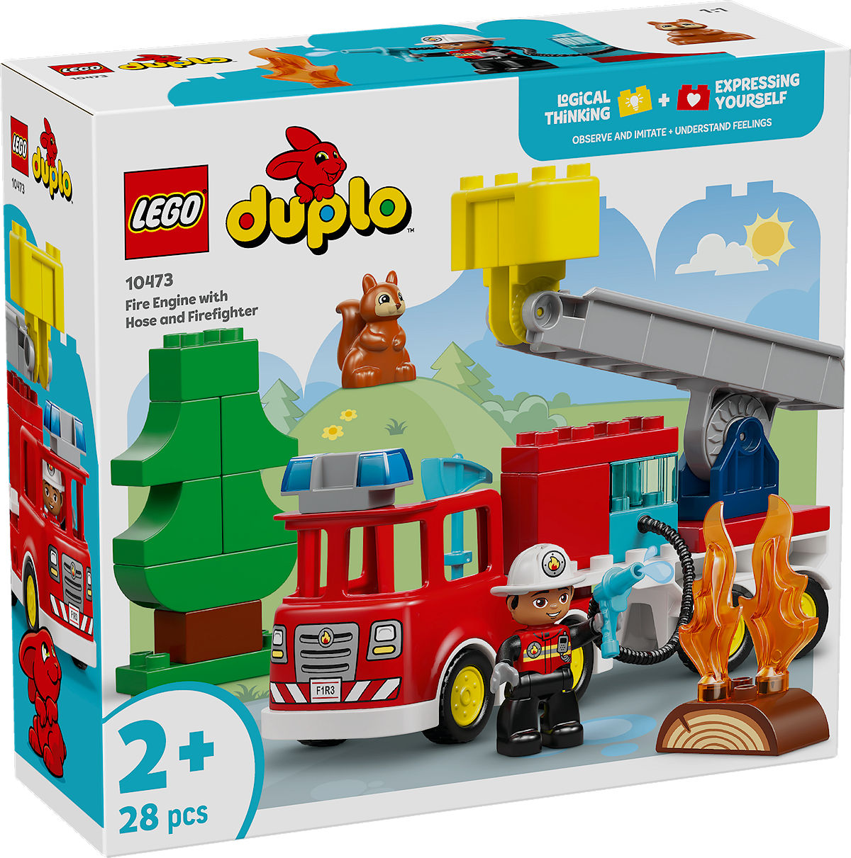 DUPLO Town Brandweertruck met slang en brandweerman