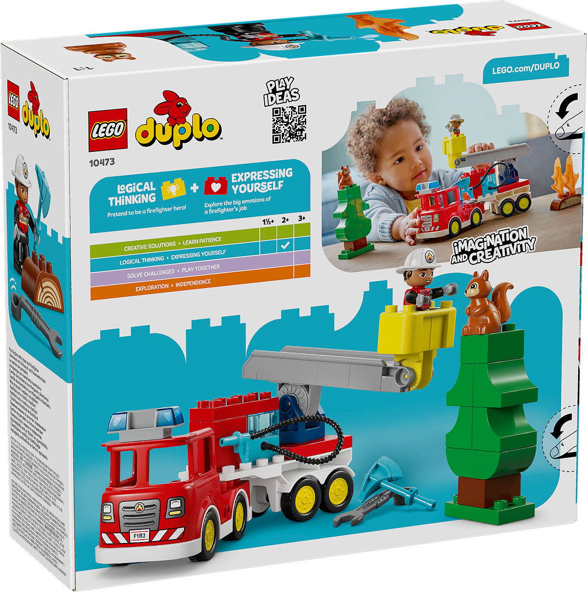 DUPLO Town Brandweertruck met slang en brandweerman