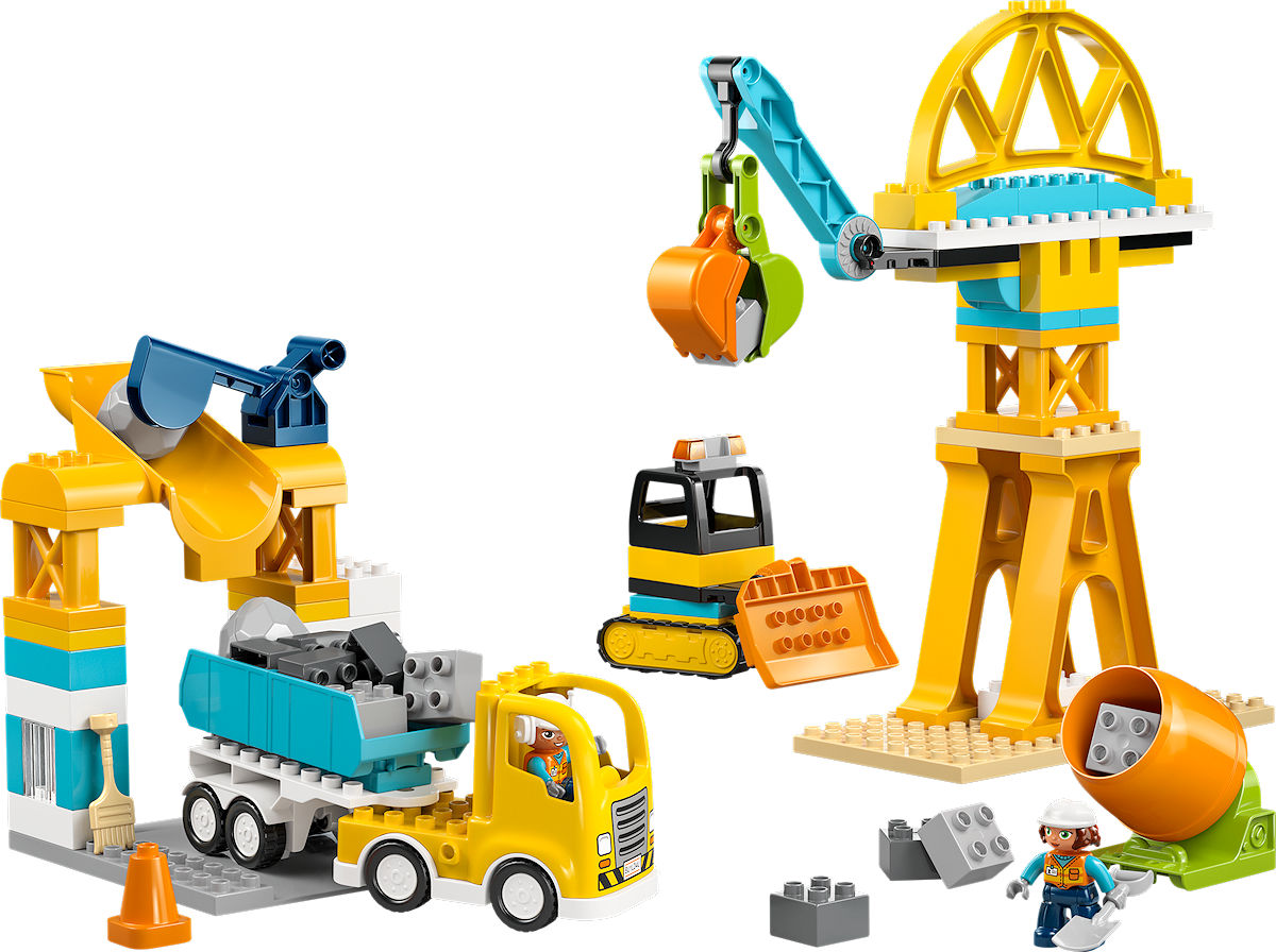DUPLO Town 3-in-1 bouwplaats en voertuigen