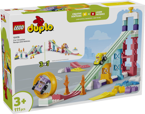 DUPLO Stad 3-in-1 creatieve hellingen met voertuigen