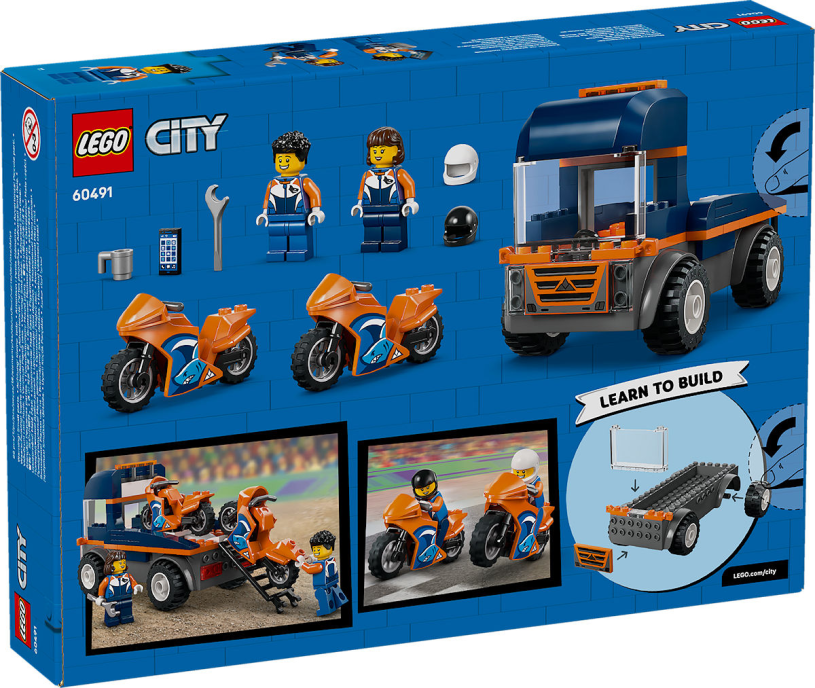 LEGO City Transportwagen voor motoren