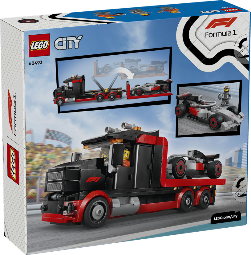 LEGO City Formula 1 F1 displaytruck met Audi F1 racewagen