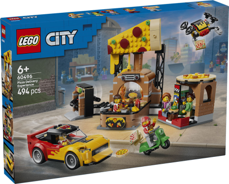 LEGO City Pizzacentrale met voertuigen