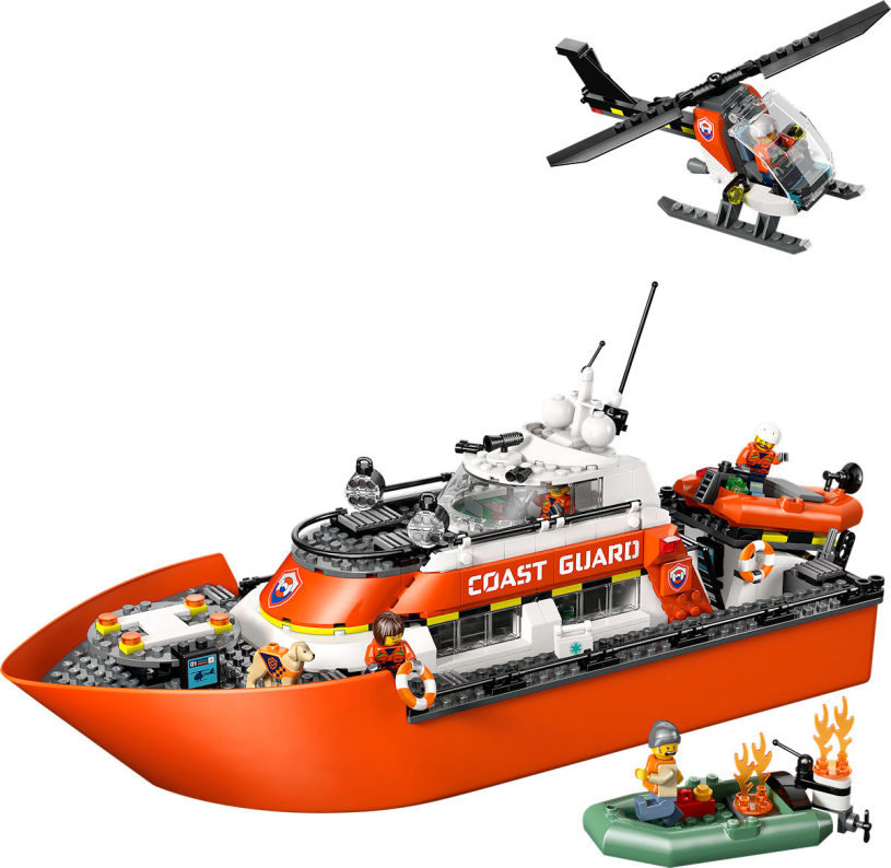 LEGO City Kustwacht reddingsboot met helikopter
