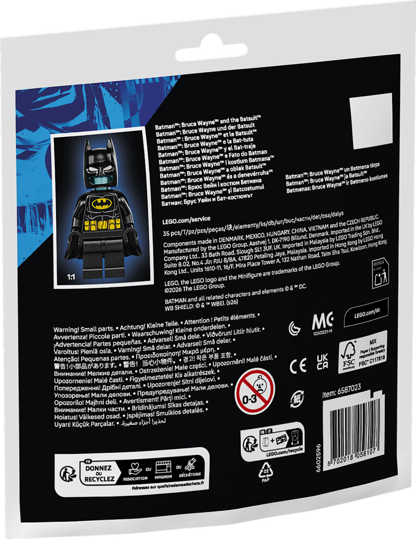 LEGO Impulse Bag - Batman Bruce Wayne and the Batsuit