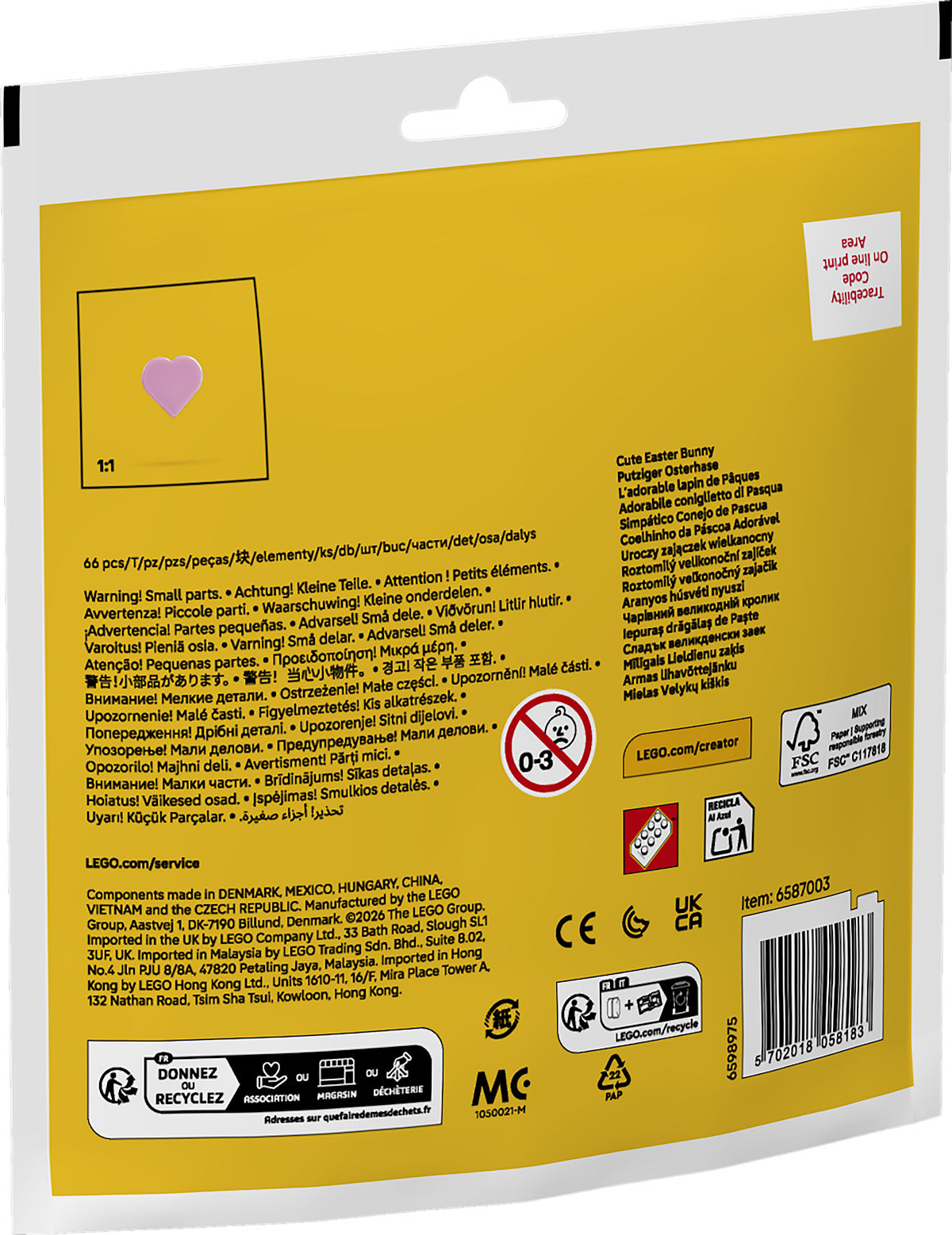 LEGO Impulse Bag - Schattige Paashaas