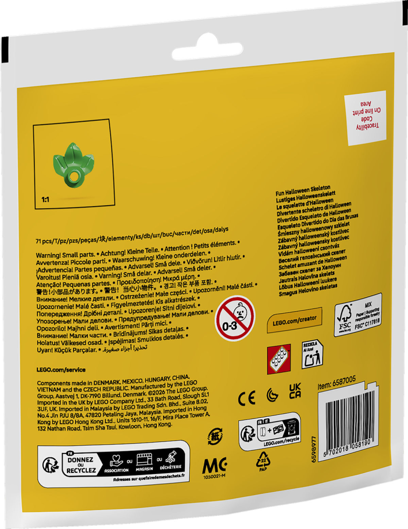 LEGO Impulse Bag - Leuk halloweenskelet