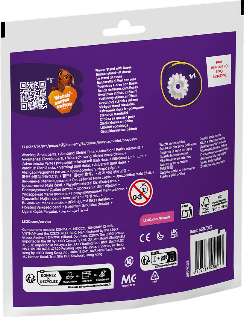 LEGO Impulse Bag - Friends Bloemenkraam met rozen