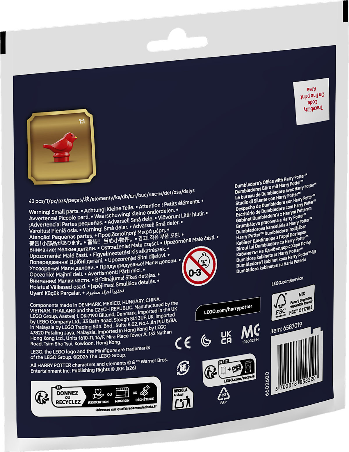 LEGO Impulse Bag - Perkamentus' kantoor met Harry Potter