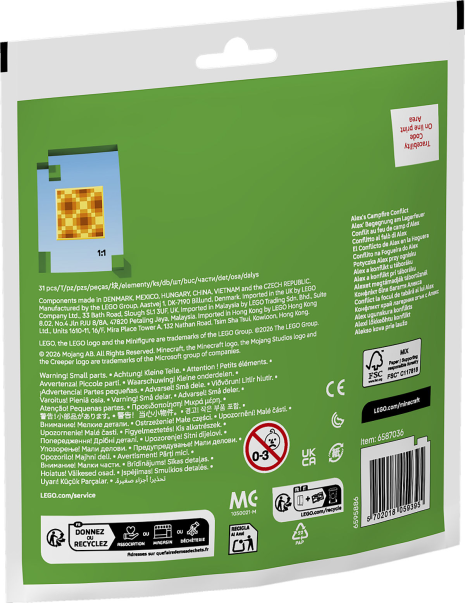 LEGO Impulse Bag - Minecraft Alex de strijd bij het kampvuur