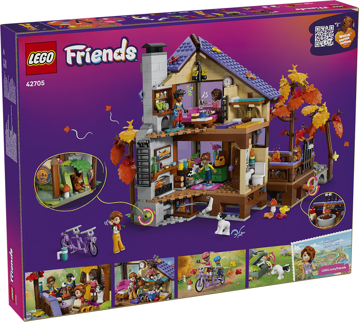 LEGO Friends Gezellige boshut in de herfst
