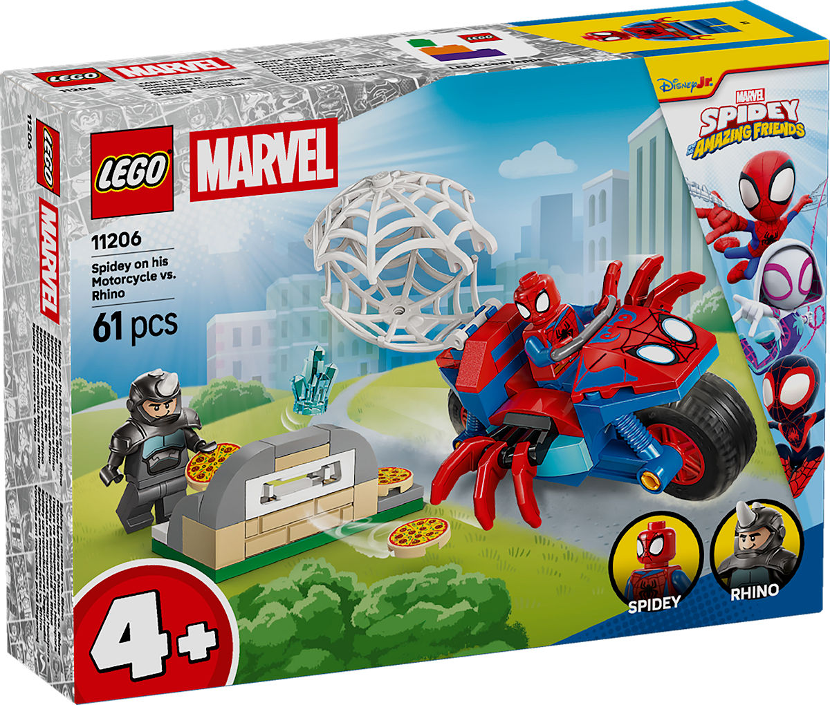 LEGO Spidey Spidey op zijn motor vs. Rhino