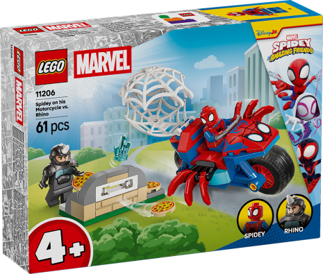 LEGO Spidey Spidey op zijn motor vs. Rhino