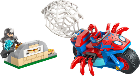 LEGO Spidey Spidey op zijn motor vs. Rhino