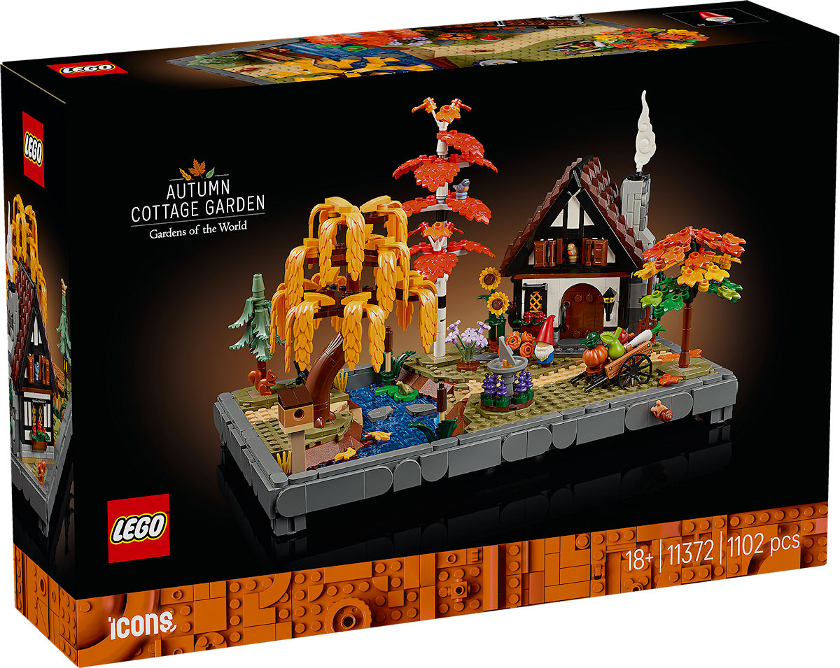 LEGO Icons Herfsttuin met cottage