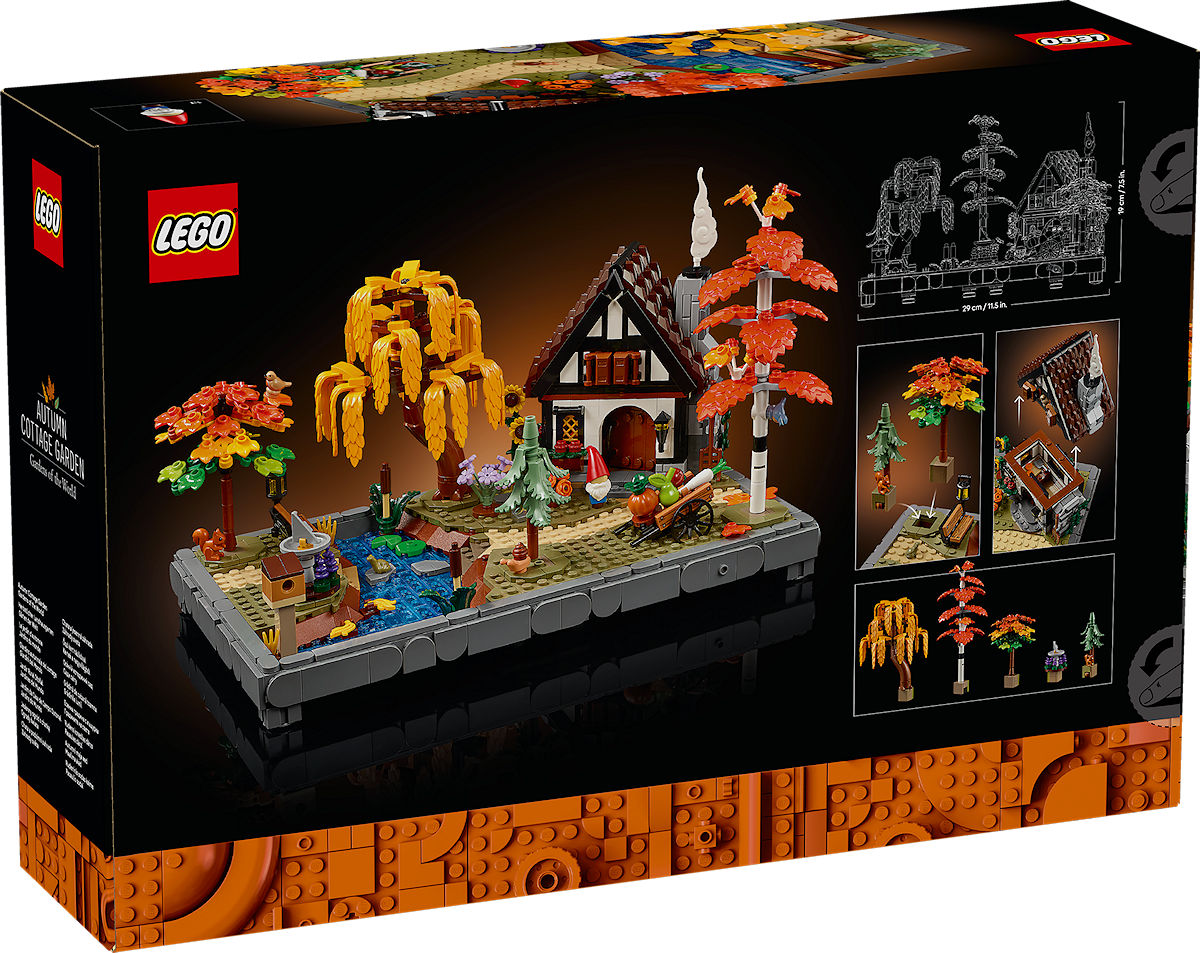 LEGO Icons Herfsttuin met cottage