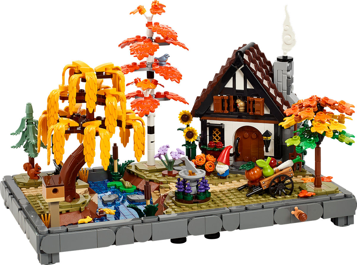 LEGO Icons Herfsttuin met cottage