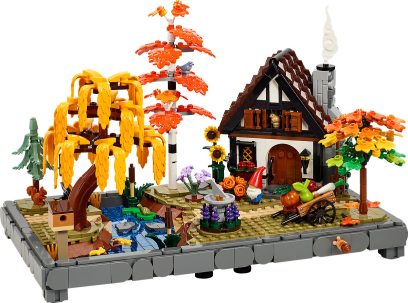 LEGO Icons Herfsttuin met cottage