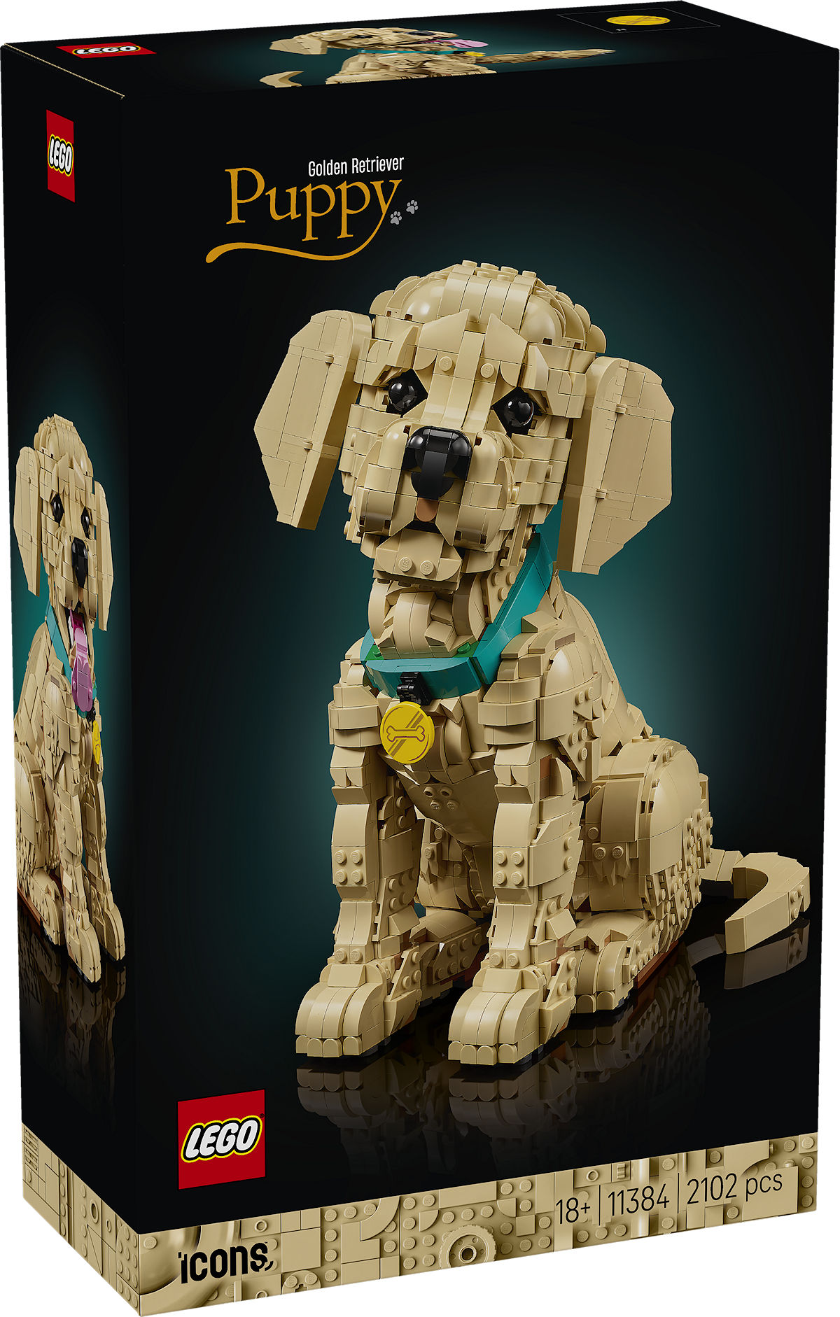 LEGO Icons Golden retriever puppy