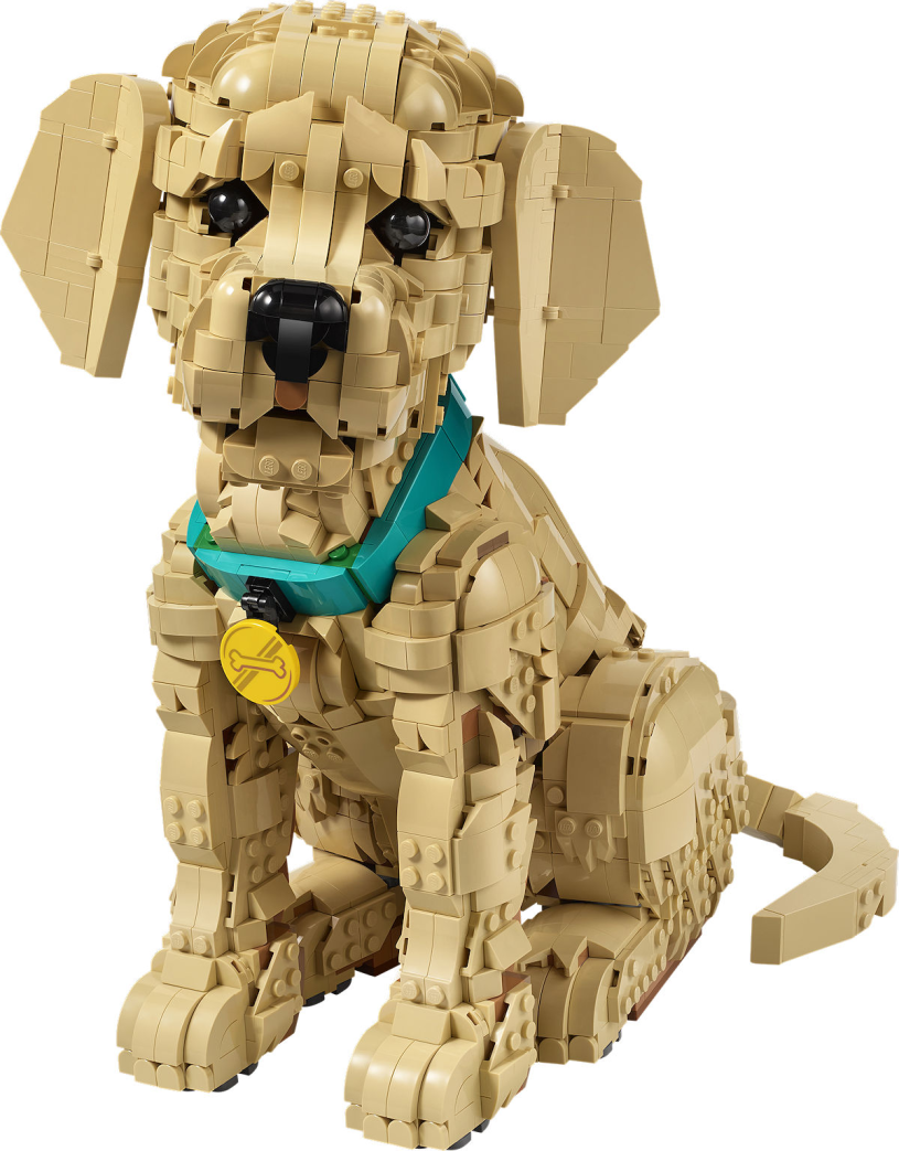 LEGO Icons Golden retriever puppy