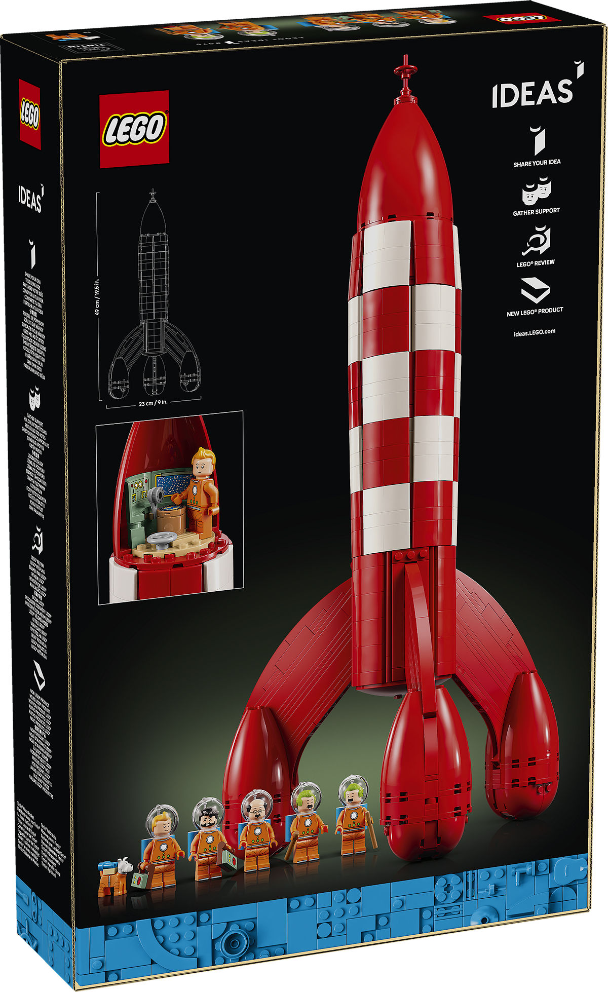 LEGO Ideas Kuifje maanraket