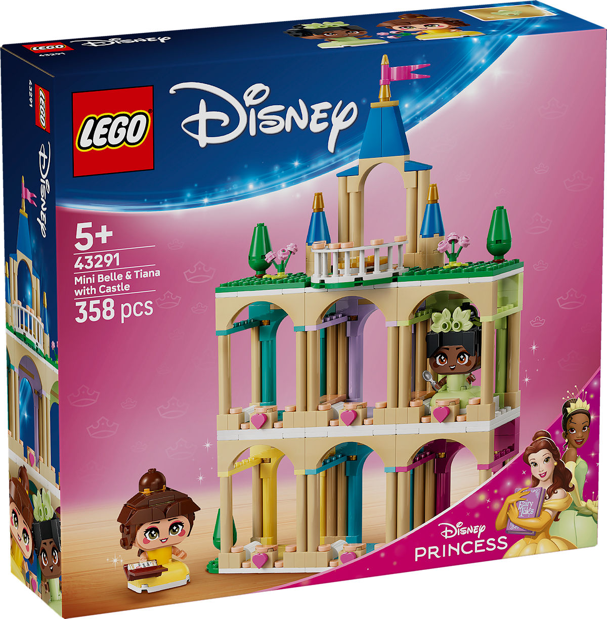 LEGO Disney Mini Belle en Tiana met kasteel