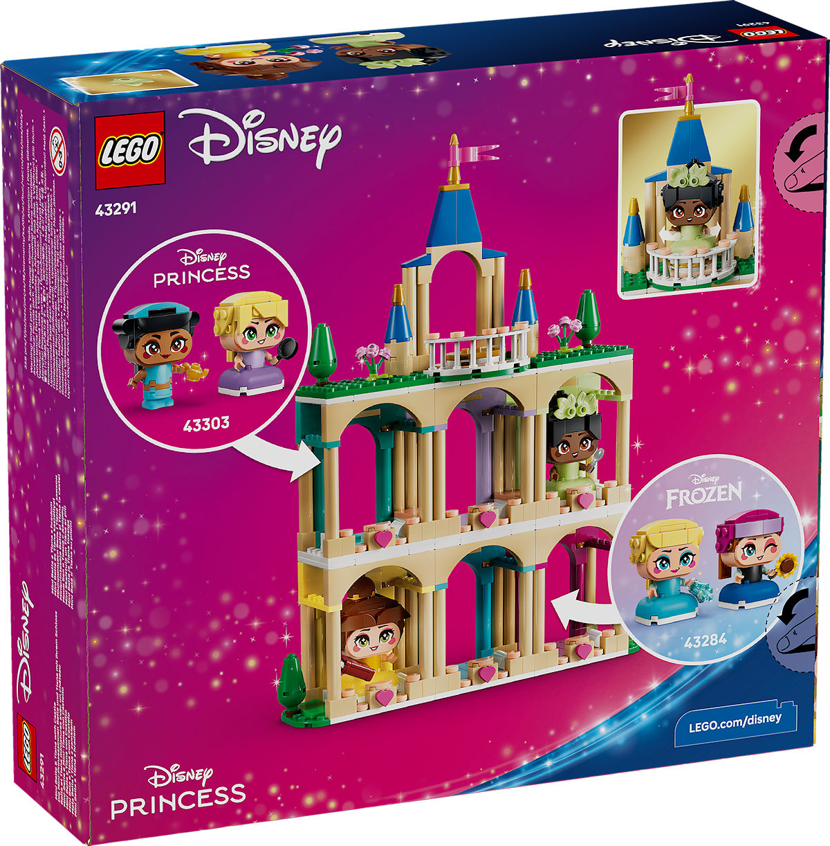 LEGO Disney Mini Belle en Tiana met kasteel