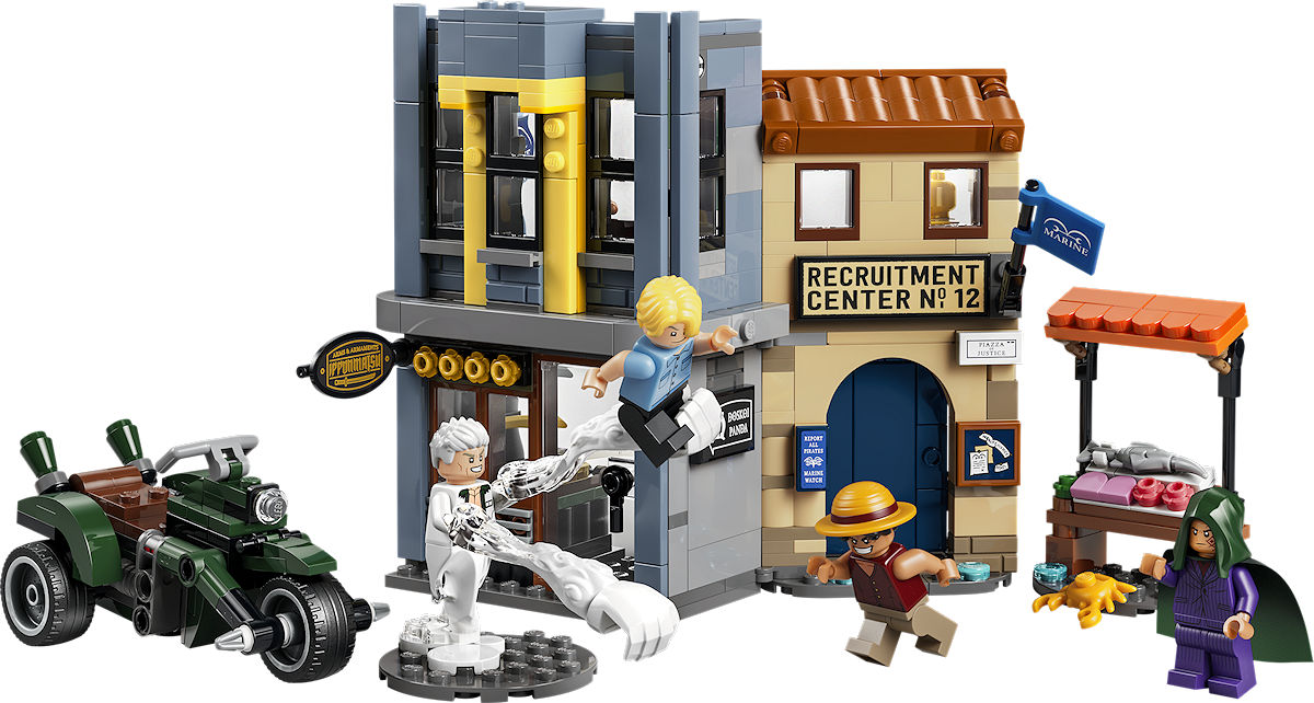 LEGO ONE PIECE Confrontatie met kapitein Smoker