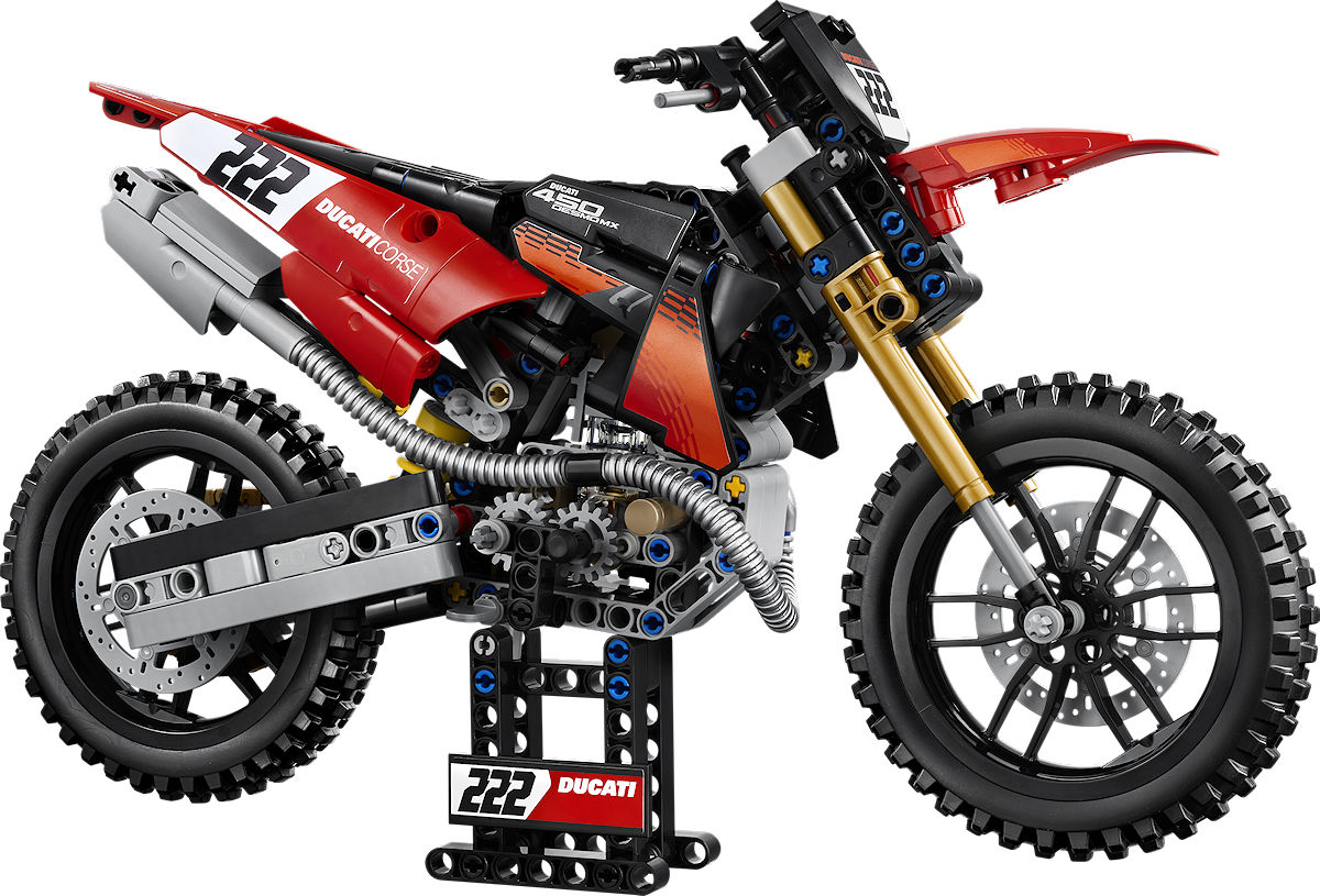 LEGO Technic Ducati Desmo450 MX Factory motor