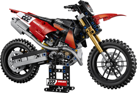 LEGO Technic Ducati Desmo450 MX Factory motor