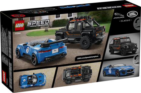 LEGO Speed Champions Jaguar Project 7 en Land Rover Defender
