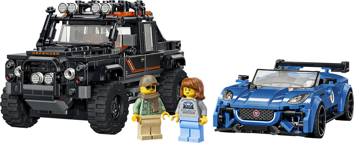 LEGO Speed Champions Jaguar Project 7 en Land Rover Defender