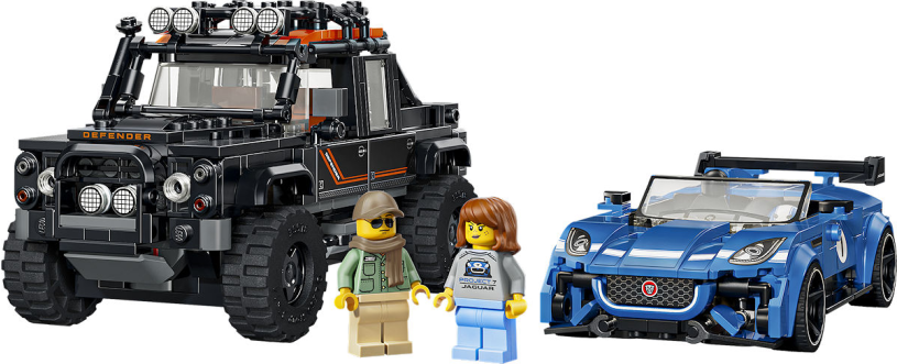 LEGO Speed Champions Jaguar Project 7 en Land Rover Defender