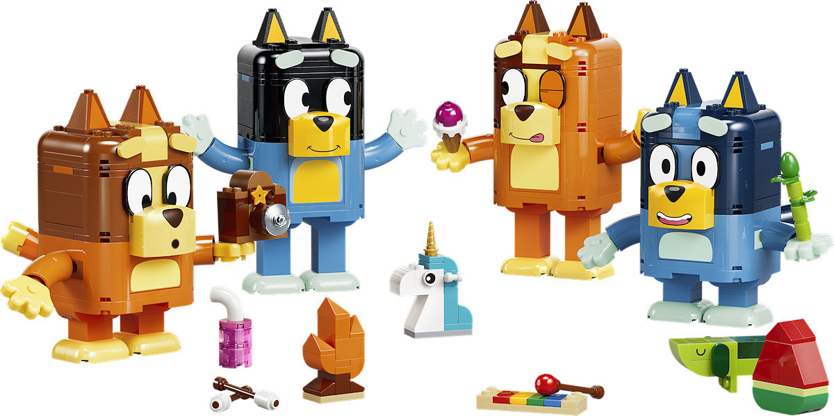 LEGO Bluey Bouwbare figuren van Bluey en haar familie