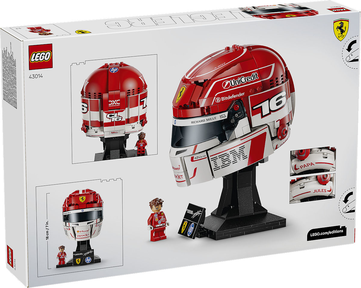 LEGO Editions Sports Ferrari HP helm van Charles Leclerc