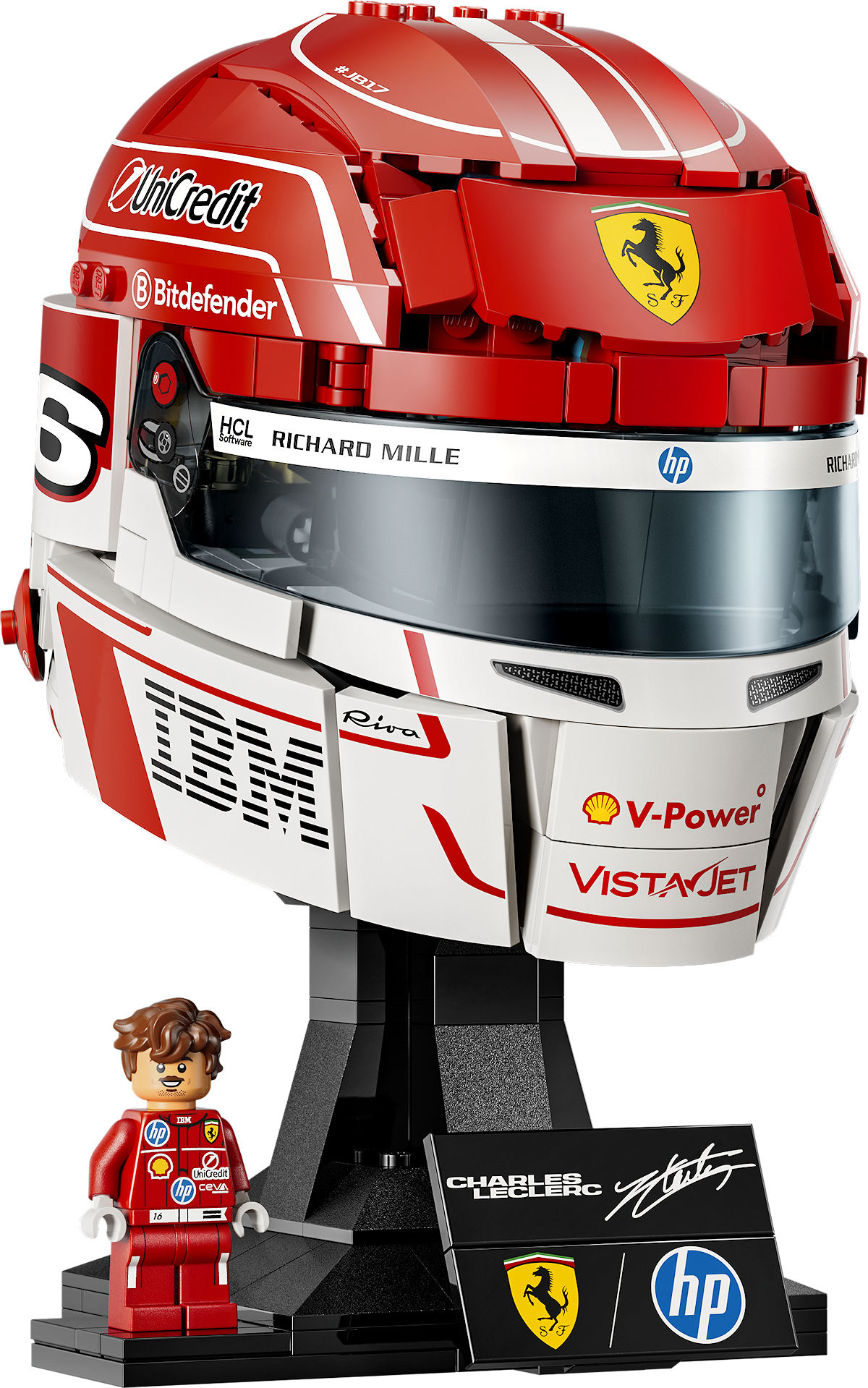 LEGO Editions Sports Ferrari HP helm van Charles Leclerc