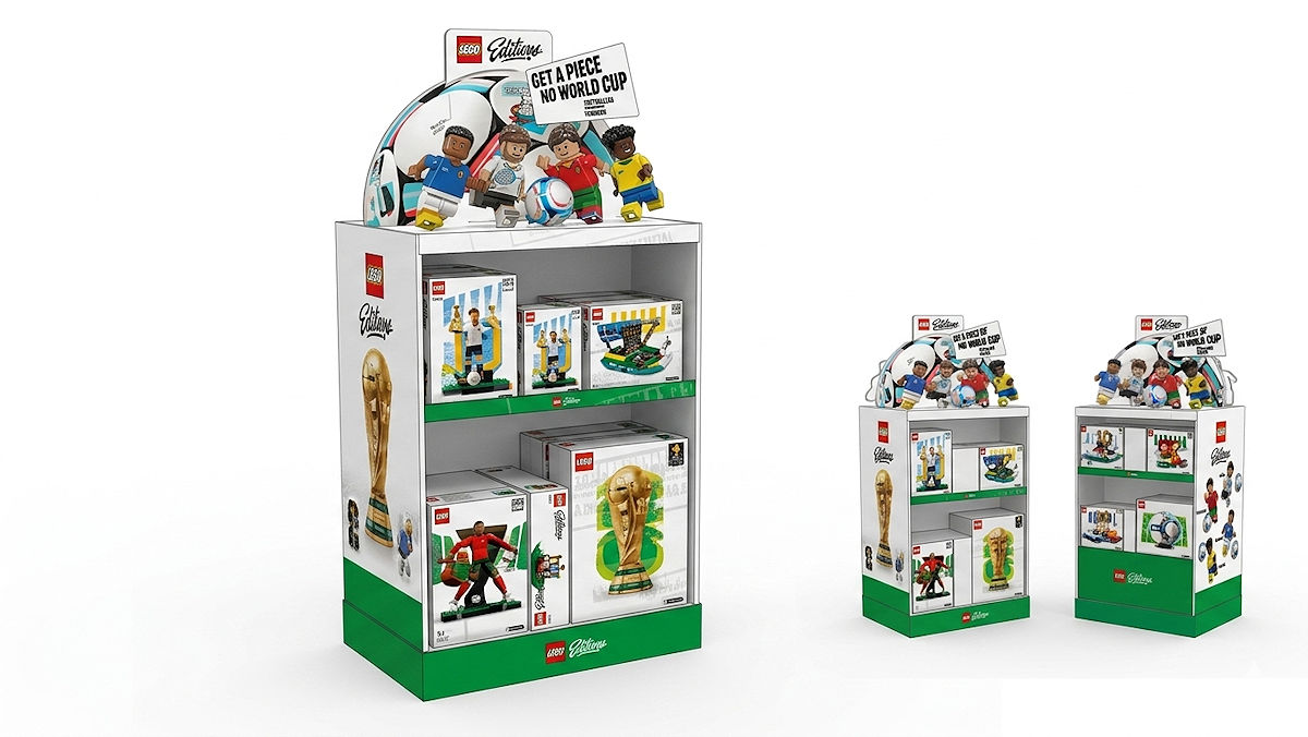 LEGO Editions Sports WK Half Pallet display
